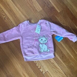 Disney Pink Girls' Pullover Sweatshirt with ARISTICATS